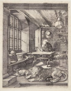 Sankt Hieronymus i hans Studie af Albrecht Dürer