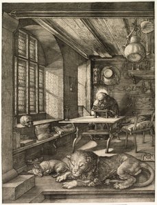 Sankt Hieronymus i hans Studie af Albrecht Dürer