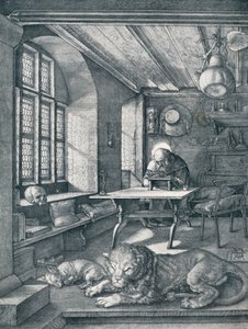 Sankt Jerome i hans studie, 1514 1906 af Albrecht Dürer