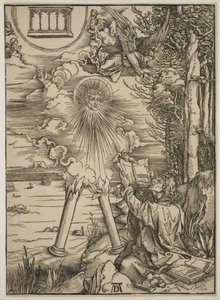 St. John fortærer bogen af Albrecht Dürer