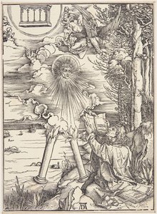 St. John fortærer bogen af Albrecht Dürer