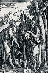 Johannes Døberen og Skt. Onuphrius, 1504 1906 af Albrecht Dürer