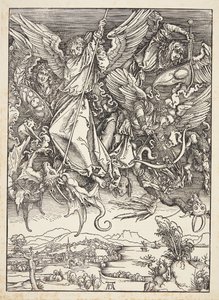 St. Michael kæmper mod dragen af Albrecht Dürer