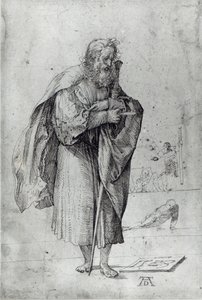 St. Paul, 1523 (pen og blæk på papir) af Albrecht Dürer