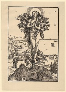 Studieark med fem figurer af Albrecht Dürer