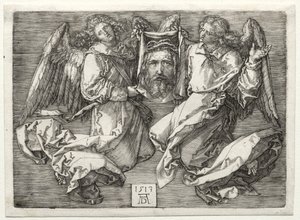 Sudarium vist af to engle. af Albrecht Dürer