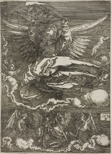 Sudarium spredt ud af en engel af Albrecht Dürer