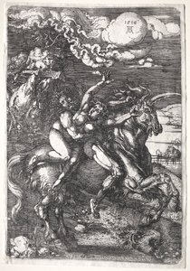Bortførelsen på en enhjørning af Albrecht Dürer