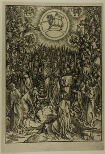 Lammets tilbedelse - De udvalgtes salme, fra Apokalypsen af Albrecht Dürer