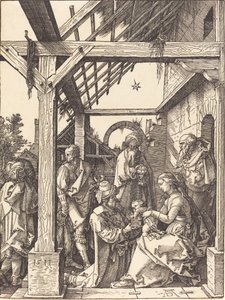 Magiernes tilbedelse, 1511. af Albrecht Dürer
