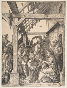 Magiernes tilbedelse, 1511. af Albrecht Dürer