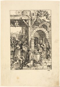 Magiernes tilbedelse, fra Jomfruens liv af Albrecht Dürer