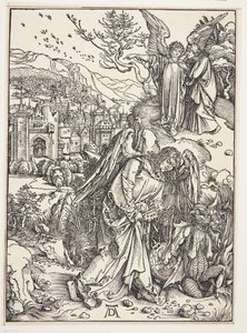 Englen, der viser Johannes det nye Jerusalem af Albrecht Dürer