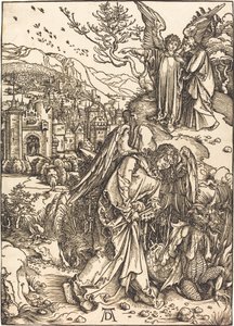 Englen med nøglen til det bundløse hul af Albrecht Dürer