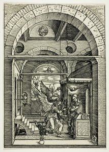 Bebudelsen, fra Jomfruens liv af Albrecht Dürer