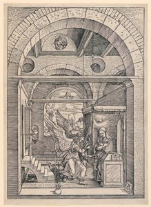 Bebudelsen, fra serien Jomfruens liv af Albrecht Dürer