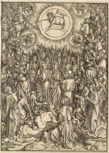 Apokalypsen: Tilbedelsen af Lammet af Albrecht Dürer