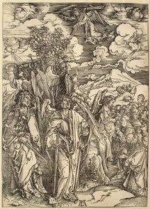 Apokalypsen: De fire engle, der holder vindene tilbage af Albrecht Dürer