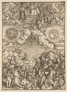 Apokalypsen: Åbningen af det femte og sjette segl af Albrecht Dürer