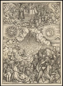 Apokalypsen: Åbningen af det femte og sjette segl, 1497-98 af Albrecht Dürer