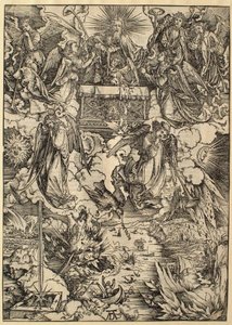 Apokalypsen: De syv engle med trompeterne af Albrecht Dürer