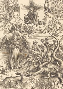 Den apokalyptiske kvinde, 1498. af Albrecht Dürer