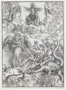 The Apocalyptic Woman, fra serien "The Apocalypse" af Albrecht Dürer
