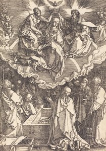 Jomfruens antagelse og kroning, 1510. af Albrecht Dürer