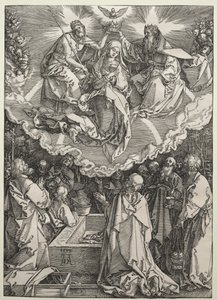 Jomfruens antagelse og kroning, 1510. af Albrecht Dürer