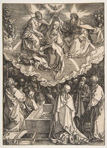 The Assumption and Coronation of the Virgin, fra The Life of the Virgin, 1510. af Albrecht Dürer