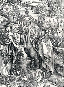Den babylonske hore, 1498, 1906 af Albrecht Dürer