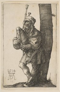 Sækkepiberen, 1514. af Albrecht Dürer