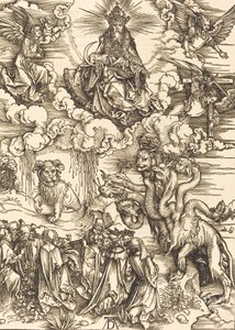 Udyret med to horn som et lam, 1498. af Albrecht Dürer