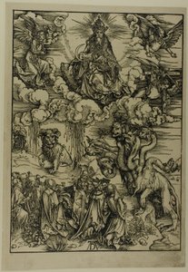 Udyret med to horn som et lam, fra Apokalypsen af Albrecht Dürer