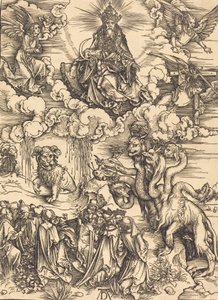 Udyret med to horn som et lam, sandsynligvis ca. 14961498. af Albrecht Dürer
