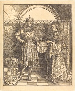 Maximilians trolovelse med Maria af Bourgogne af Albrecht Dürer