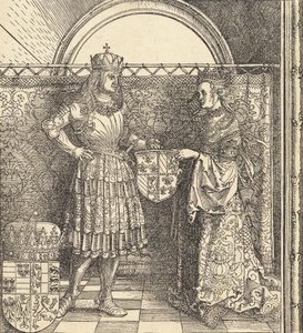 Trolovelsen af Maximilian med Maria af Bourgogne, 1511. af Albrecht Dürer
