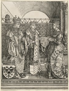 Trolovelsen af Filip den Skønne med Jeanne af Castilien af Albrecht Dürer