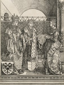 Trolovelsen af Filip den Skønne med Jeanne af Castilien, 1515. af Albrecht Dürer