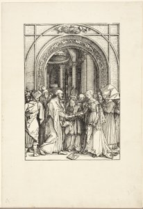 Jomfruens trolovelse, fra Jomfruens liv af Albrecht Dürer