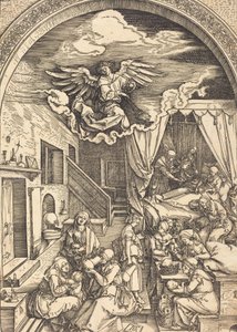 Jomfruens fødsel, ca. 15031504. af Albrecht Dürer