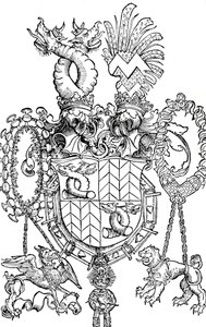 Florian Waldaufs våbenskjold, 1500 1906 af Albrecht Dürer