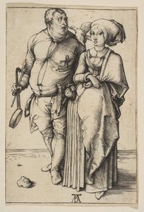 Kokken og hans kone, ca. 1496. af Albrecht Dürer
