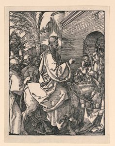 Kristi indtog i Jerusalem, fra The Little Passion Series af Albrecht Dürer