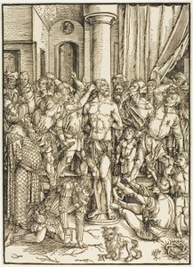 Flagelationen, fra Den Store Passion af Albrecht Dürer
