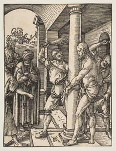 The Flagelation, fra Den Lille Passion, ca. 1509. af Albrecht Dürer