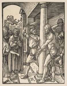 The Flagelation, fra Den Lille Passion, ca. 1509. af Albrecht Dürer