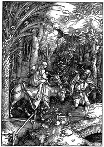 Flugten til Egypten, 1502-1505, 1936 af Albrecht Dürer