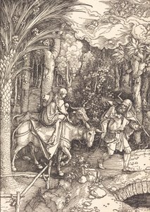 Flugten til Egypten, ca. 1504. af Albrecht Dürer