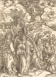 De fire engle holder vindene, 1498. af Albrecht Dürer